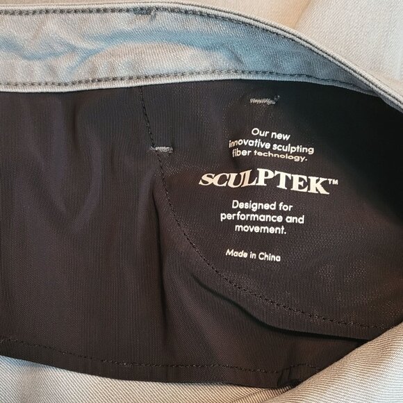 Athleta Jeans Size 16 Sculptek Skinny Crop Mid Rise Kenai Wash Gray Stretch - Picture 4 of 12